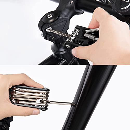 14 in 1 Bike Repair Tool Kit & Saddle Bag - Multitool for Cycling