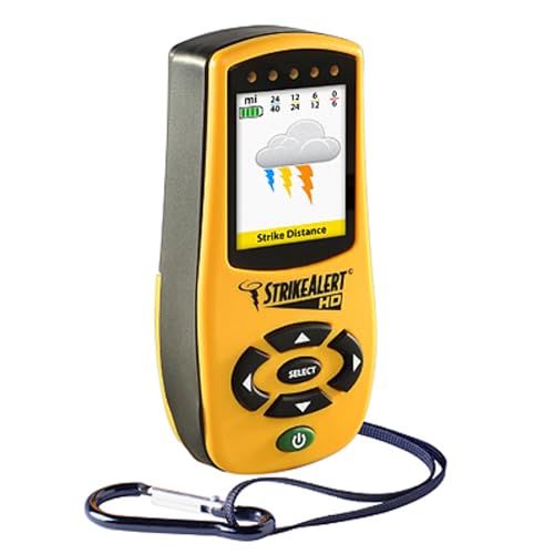 Personal Lightning Detector with Graphical Display and Storm Trend - Up to 80 Hours Battery Life