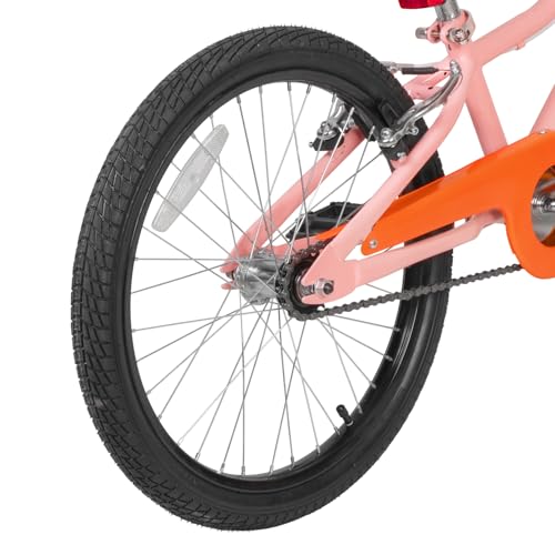 Pink 20 Inch Kids Bike for Girls and Boys - Beginner Bicycle for 6-12 Years