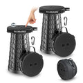 2-Pack Padded Collapsible Stool for Adults - Adjustable, Lightweight & Heavy Duty