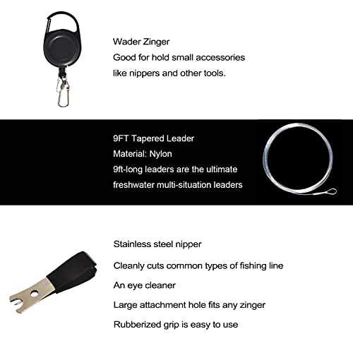 EUPHENG 9'0'' LW5/6 Fly Fishing Combo Kit with Rod, Reel, Flies & Case