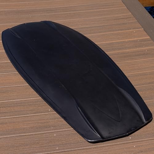 O'Brien Voodoo Kneeboard with Rotomolded Shell, Fins, Comfort Pad & Padded Strap