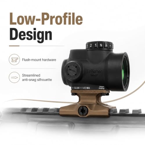 Reptilia DOT Mount Lower 1/3 Co-Witness for Trijicon MRO FDE Flat Dark Earth Anodized