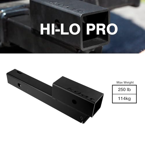 Kuat Hi-Lo Pro Hitch Extension for 2" Receivers, 250lb Max Carry Capacity