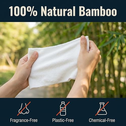 PREPARED4X 500 Compressed Bamboo Towel Tablets Refill Pack - Camping & Travel