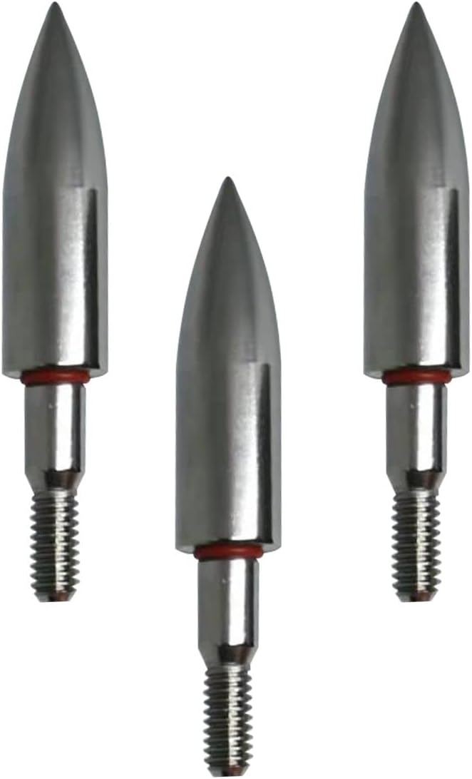 Skiennix Stainless Steel Archery Field Points - Easy Pull Design | 9/32" to 11/32" Sizes, 100-200 Grains (12 PCS)