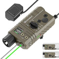 TOUGHSOUL Tan IR & Green Laser Picatinny & M-Lok Tactical Light Combo