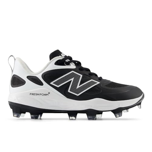 New Balance Women's Fresh Foam Velo V4 Molded Cleats - Black/White, Size 7