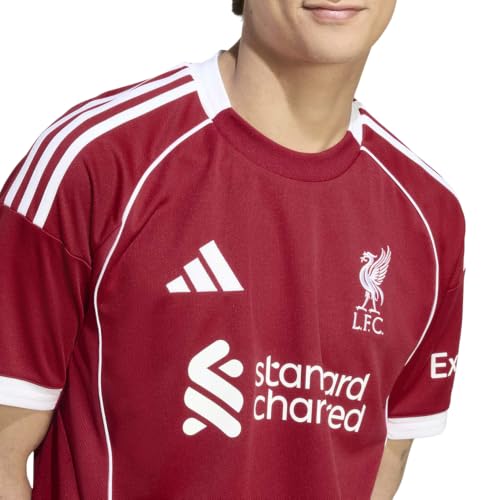 Adidas Liverpool FC Men’s Home Soccer Jersey 2526 Red Large - Fan Apparel
