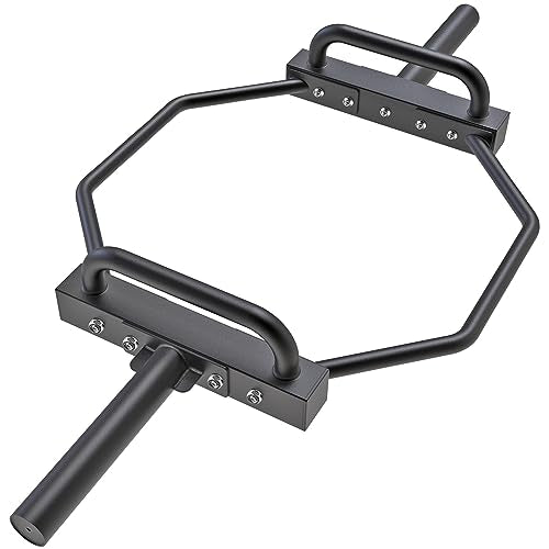 SELEWARE Black Hex Trap Bar for Deadlift 500 lbs Capacity Olympic Weightlifting