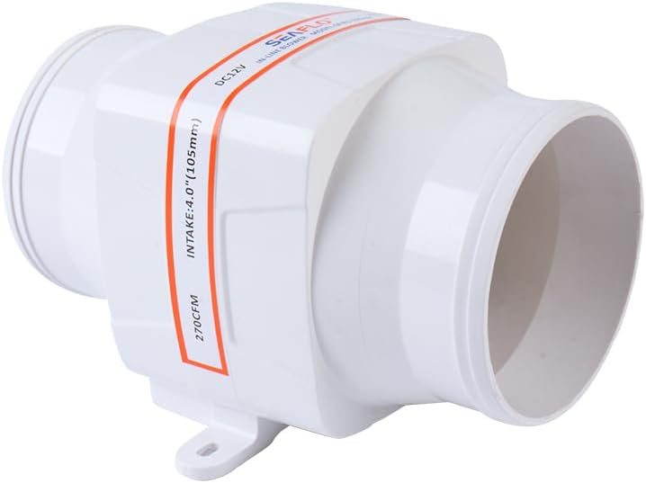 SEAFLO Marine Bilge Air Blowers - Ultra-Quiet 12V Operation | 130-270 CFM for Yacht/Sailboat/Boat - 4-Year Warranty