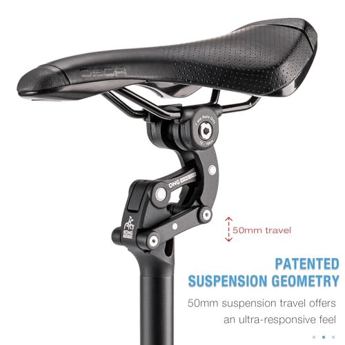KONG MING CAR Suspension Seat Post 27.2mm Shock-Absorbing Bicycle Seat Post