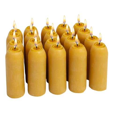 UCO 12-Hour Natural Beeswax Survival Candles 20-Pack for Emergency & Camping