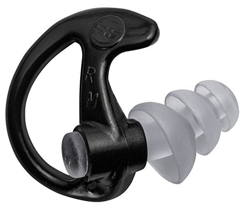 SureFire EP5 Sonic Earplugs Max Full-Block Reusable Ear Protection - Black 1 Pack