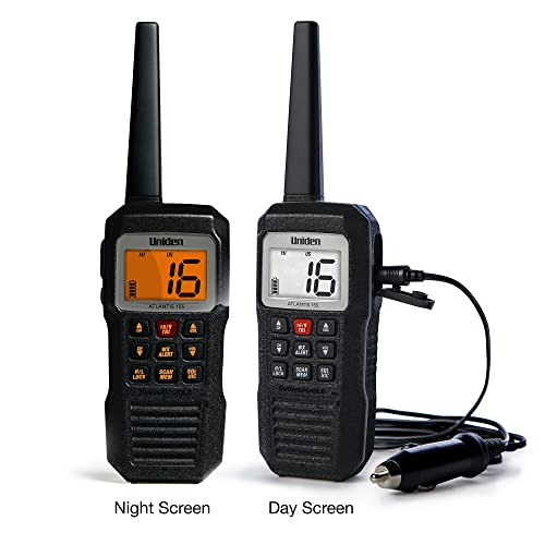 Uniden Atlantis 155 Handheld Marine Radio Waterproof VHF with NOAA Weather