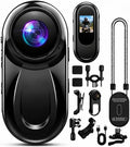 Mini 1080P Body Camera with 512GB Storage, Wearable Action Cam for Outdoor & Motorcycle Use