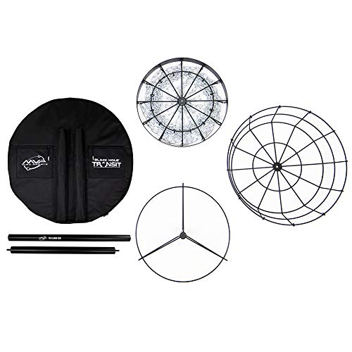 MVP Disc Sports Black Hole Pro Portable 24-Chain Disc Golf Basket with Transit Bag