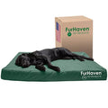 Furhaven Water-Resistant Orthopedic Dog Bed Jumbo Plus Forest Logo Print, Large 53x40 Inches