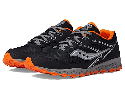 Saucony Unisex-Child Cohesion Tr14 Running Sneakers 2 Wide Black/Orange
