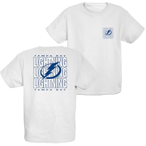 Youth NHL T-Shirt - Tampa Bay Lightning / Small / White - Kids Sports Tee