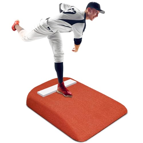 Portable Baseball Pitching Mound 42x34x5 Inch with Synthetic Turf & EVA Base