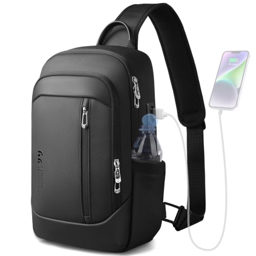 Men's Crossbody Sling Bag 9L Water-Resistant Shoulder Bag for 11.3-Inch Tablet