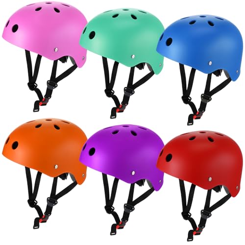 Kids Bike Helmet 6-Pack Adjustable & CPSC Certified for 3-8 Years