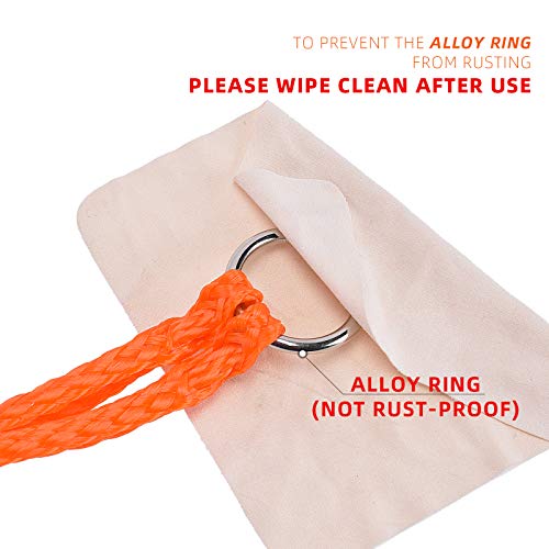 Orange Crab Trap Harness with Plastic Hooks for Fishing & Sailing - 1 Pack