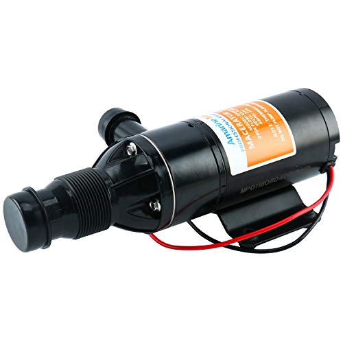 Marine RV Waste Water Pump 12V Self-Priming Anti-Clogging Macerator Pump