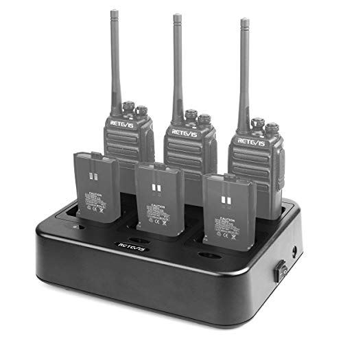 Retevis RT21/H-777S Six-Way Radio Charger - Multi-Unit Rapid Gang Charging Station