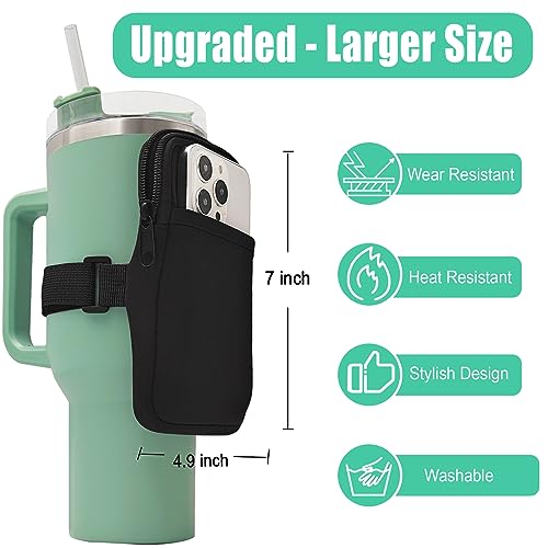 Water Bottle Pouch for Stanley Cup - Max Black Water Bottle Holder