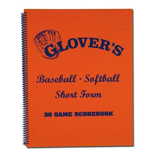 Baseball Scorebook - 30 Game Short Form Score Sheet for Softball & Baseball