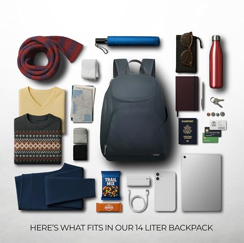 Travelon Anti-Theft Classic Backpack Midnight - RFID & Locking Zippers