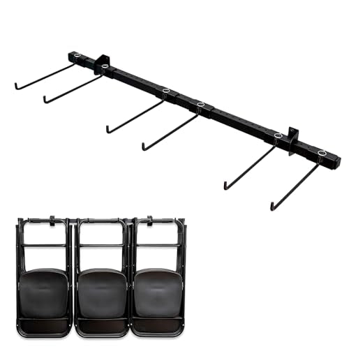 StoreYourBoard Triple Folding Chair Storage Rack | Heavy Duty Wall Mount Organizer for Garage & Home
