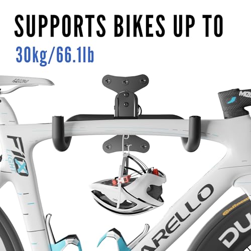 Single Piece Bicycle Wall Mount Bike Rack Garage Storage Hooks