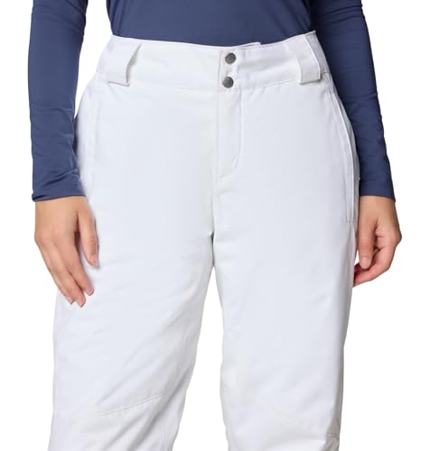 Columbia Bugaboo II Snow Pants - Large White Waterproof Insulated Women's Ski Trousers