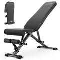 AIRHOP Foldable Adjustable Workout Bench for Home Gym, 90° to -30°