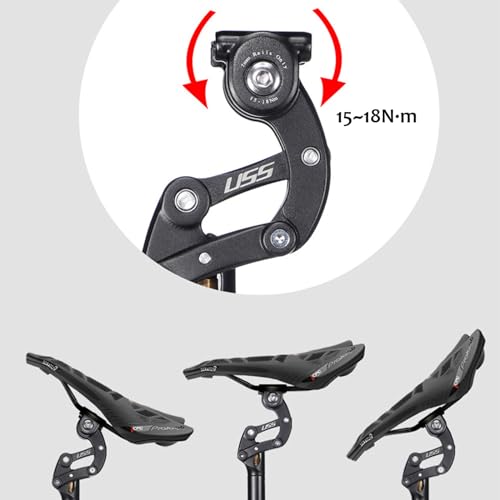 CooMeng SAFORT USS SP18 Suspension Seatpost 27.2mm Micro-Adjust, 4-Link Bike Shock