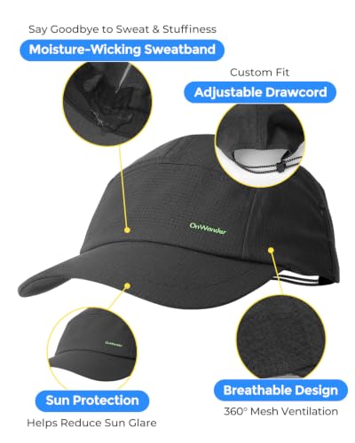 Breathable Baseball Cap for Women & Men - Black Variation