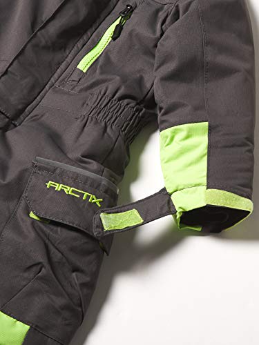 Kids Insulated Snow Suit - Dancing Bear, Charcoal, Small - Winter Outdoor Wear