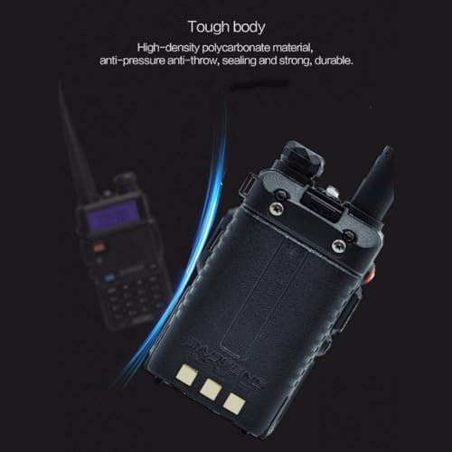 Baofeng UV-5R Dual Band Handheld Ham Radio Set with Programming Cable - 5 Pack