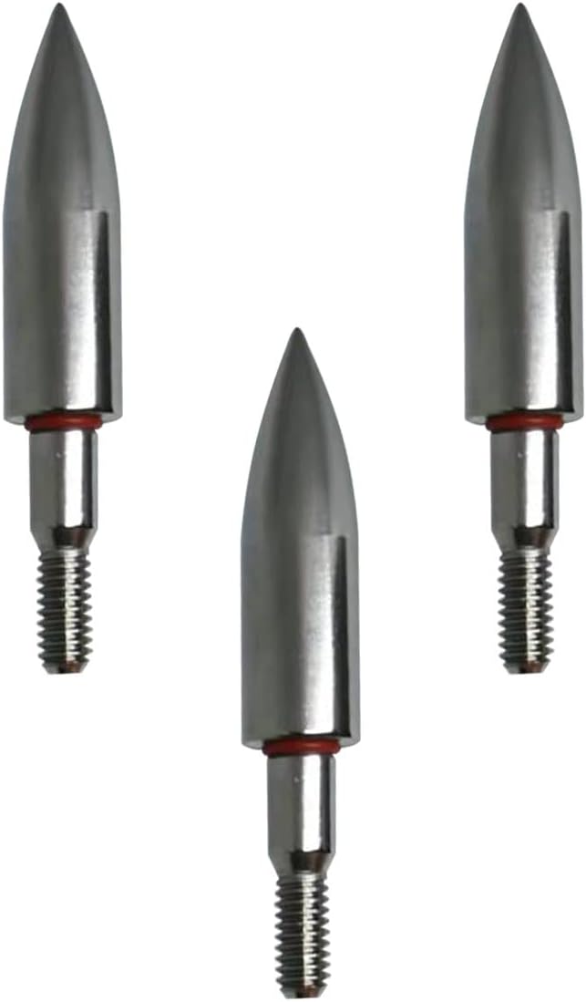 Skiennix Stainless Steel Archery Field Points - Easy Pull Design | 9/32" to 11/32" Sizes, 100-200 Grains (12 PCS)