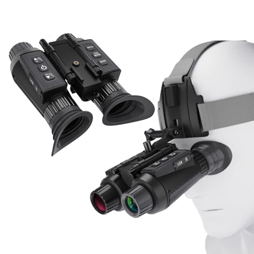 HUVIOVED NV8300 4K 3D Digital Night Vision Goggles with Head Strap & 32GB Card