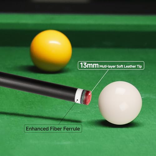 Fiberglass Pool Cue 58 Inch Professional Billiard Stick with 12.7mm Tip - Blue / 21oz