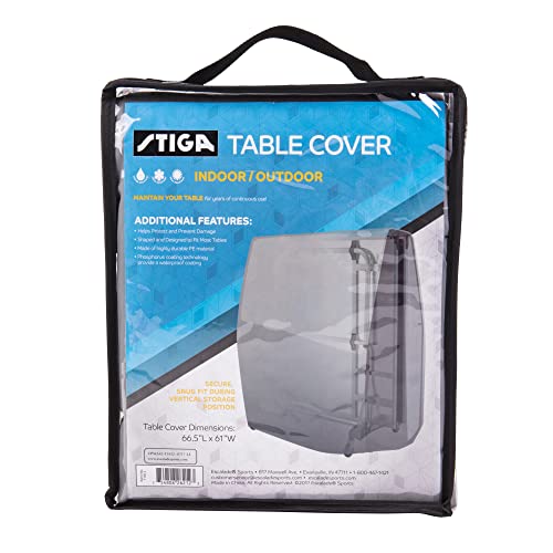 STIGA Universal Ping Pong Table Cover - 2023 Style All-Weather Indoor/Outdoor Fit