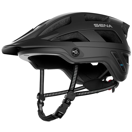 Sena M1 EVO Bluetooth Mesh Intercom Helmet - Matte Black, Large, MTB