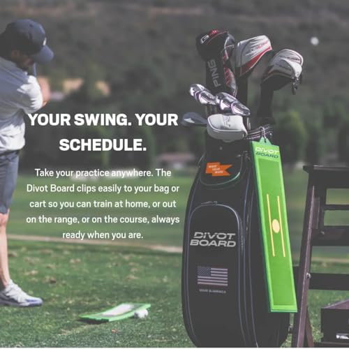 Golf Swing Trainer Divot Board for Low Point & Swing Path Feedback