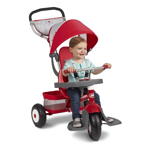 Radio Flyer All-Terrain Stroll 'N Trike for Toddlers Ages 1-5 with UV Canopy - Ultimate 30.71x21.65x41.34 inches