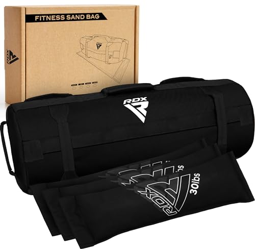 Unfilled Black 125-200LB Sandbag for Strength Training & Powerlifting