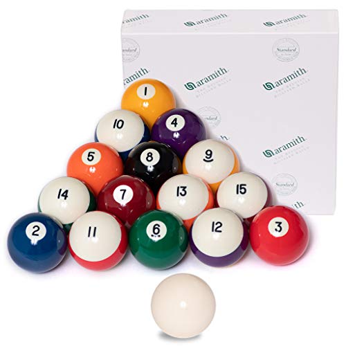 Aramith Standard Billiard Pool Ball Set 2 1/4 Inch - High-Quality Belgian Resin